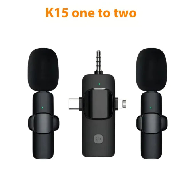 3-in-1 Wireless Collar Clip Microphone