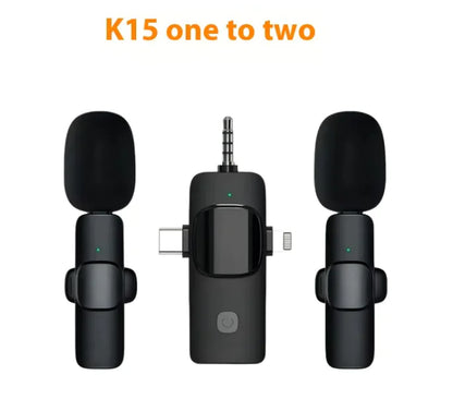 3-in-1 Wireless Collar Clip Microphone